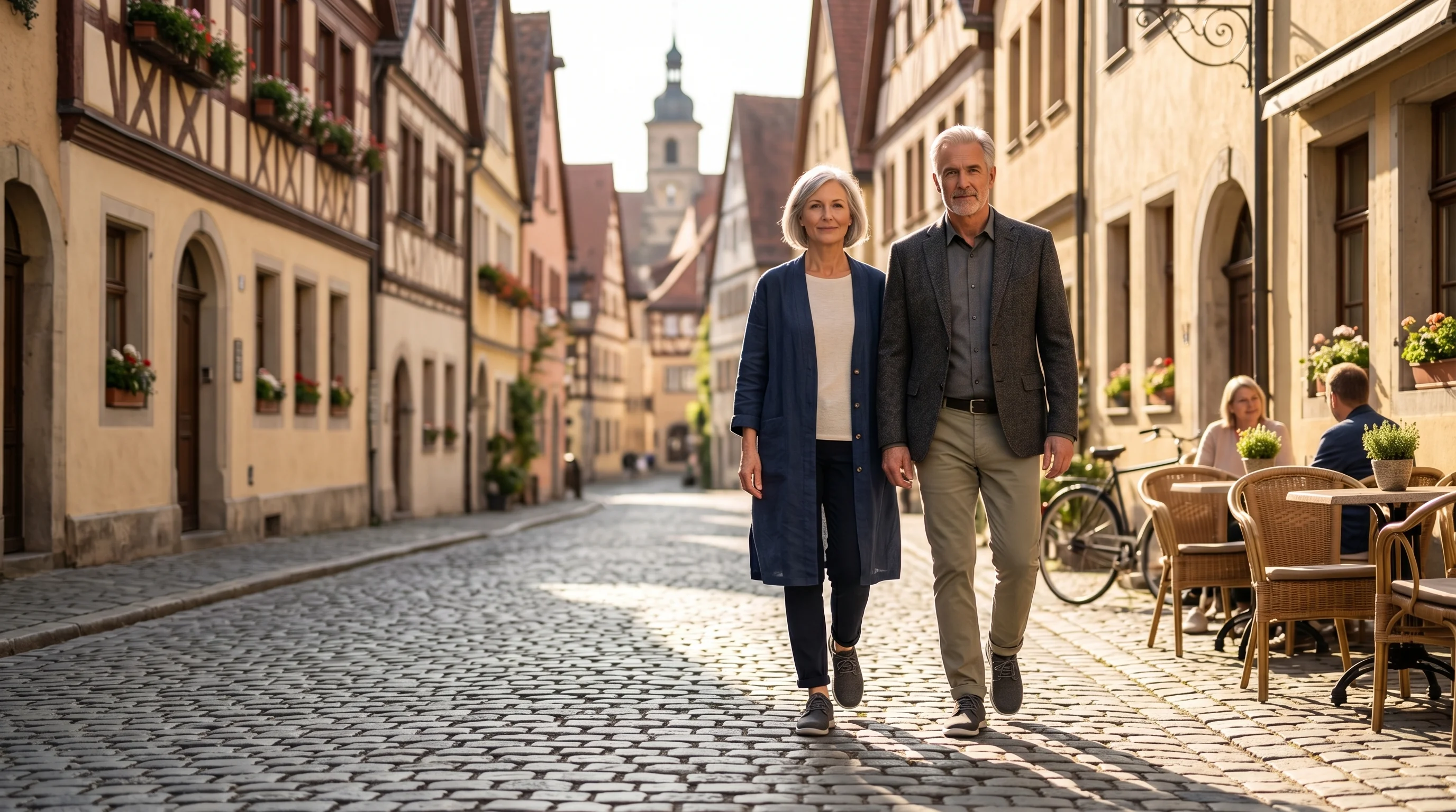 Steigofix Schuhe beim Spaziergang im Park